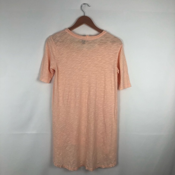 Women's Anthropologie Left of Center Pink Ellesmere Short Sleeve Tunic Top Sz XS - Picture 3 of 6